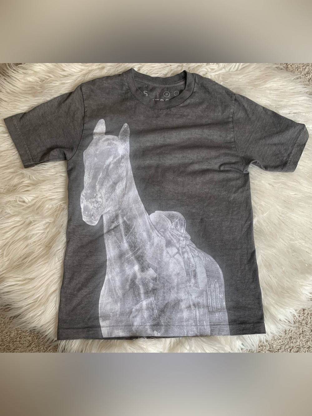 Beyonce Renaissance Tour No Skips Horse Concert Merch T-Shirt Gray Size Small